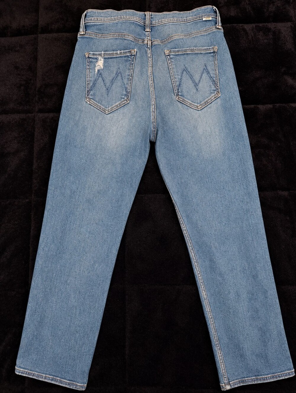 MOTHER The Tomcat Play Like A Pirate Jeans 29 Distressed Straight Crop Denim - Picture 4 of 14